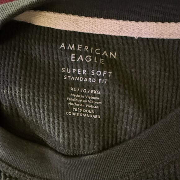 AMERICAN EAGLE waffle knit classic Super Soft Sweater XL - Picture 2 of 4